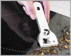 Kingzhuo 1 Pc Glass Scraper Suitable for Glass Ceramic and Induction Cooktops & 5 Pc Replacement Accessories Ceramic Scraper Cooktop Cleaner Scraper