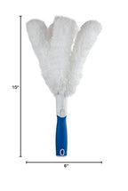 Unger Microfiber Feather Duster for Cleaning, Household Dusting, Cleans Fragile Objects, Machine Washable, Attaches to a Pole