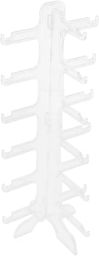PRETYZOOM Multi-Tier Glasses Display Stand 6-Layer Plastic Sunglasses Storage Holder Rack Eyewear Organizer for Home and Retail Use