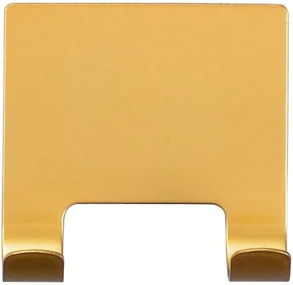 J&V TEXTILES All-Purpose Stainless Steel Shower Squeegee for Glass Doors with Adhesive Hooks, Squeegee for Shower Glass, Bathroom Household Cleaner Tool, 10 Inch (Gold)