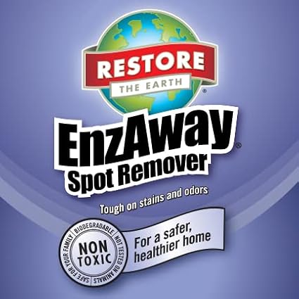 Restore Naturals Enzaway Carpet Spot Cleaner - 22oz - Pet Stain Remover Spray for Carpet - Gentle, Non-Toxic Stain Remover | Cruelty-Free | Made in USA - 3 Pack