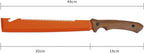 19" Heavy Duty Machete with Saw Orange, Professional Grade All-Purpose Machete for Cutting Trees, Yard Work, Land Clearing, Brush Clearing and Camping