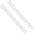 2PCS Replacement Silicon Rubber Squeegee Blade, 12 Inch White
