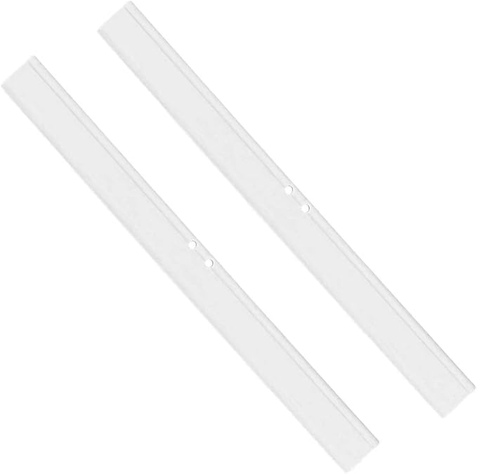 2PCS Replacement Silicon Rubber Squeegee Blade, 14 Inch (White)