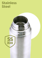 Milton Vacuum Flask for Hot Drink 500 ml (16 oz), Stainless Steel Double Walled Insulated Water Bottle for 24 Hour Hot and Cold Drinks, Leak proof, BPA Free, Thermosteel Flip Lid Set of -2