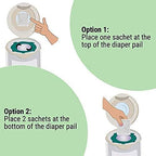Green Piece® 24 Pack Overstuffed All-Natural Diaper Pail Deodorizer | Activated Charcoal Air Purifier Compatible with Diaper Pails, Shoe Closets, Trash Cans, Pets - Made in The USA by Green Piece