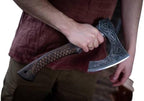 20" Custom handmamde Viking Axe, Battle Axe Real Custom Handmade Real Viking Axe Head, Tomahawk Viking Hatchet Beared Camping Axe Blade, Viking Gift for Him