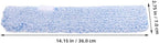 OUNONA Replacement Window Cleaning Pads 4-Pack Reusable Microfiber Squeegee Sleeves for Glass Windows Bathroom Mirrors Tabletops 14.17X2.75X2.75 Inches