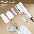 Portable Steamer For Clothes Travel Mini Steamer and Iron Fast 10s Heat-Up, Horizontal and Vertical 1200W Effortless Wrinkle Removal, Garment Steamer and Iron for Travel Office Home(110-120V)