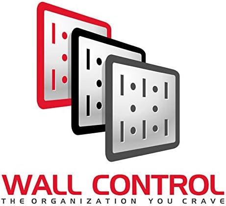 Wall Control Metal Pegboard Tool Organizer Kit (30-WRK-400GB) and Wall Control 26 Piece Deluxe Slotted Hook Assortment (KT-200-DLX)