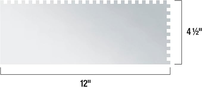 QEP Xtreme Cork Handle Stainless Steel Trowel Square Notch 1/4" x 1/4" x 1/4"