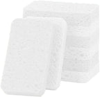 6 - Pack Non-Scratch Scrub Sponges - Sponges for Dishes and Washing Dishes, Cleaning Sponges for Kitchen Home Office, Magical 3D DIY Art and Craft Suppliers（White）