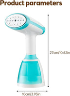 Handheld Steamer for Clothes 1500W 20s Heatup Fabric Wrinkles Remover Portable Handheld Garment Steamer with Removable Water Tank and Fabric Brush Steamer for Garments(White)