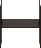 Furinno Cubicle H-Shelf Cube Organizer Insert (Does not fit IKEA Kallax Shelving), Black Dark Oak