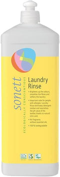 Sonett Organic Laundry Rinse *Free from essential oils & neutral scent -For all types of textiles -Refreshes colors, smooths fibers & softens the laundry(34 fl.oz./1L)