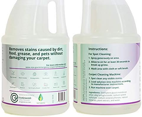 Naturama, All Natural Carpet Cleaner, Eco-Friendly EPA Registered. Made in The U.S. - Carpet Shampoo - Stain Remover - Cleaning Solution.