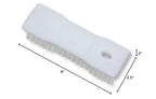 SPARTA Comfort Grip Scrub Brush Hand Brush for Bathroom, Kitchens, Countertop, Plastic, 8 Inches, White, (Pack of 6)