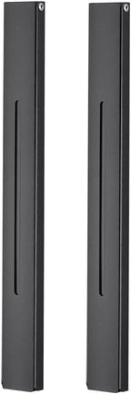 2 Pack Super Thin Retractable Clothes Rack, Laundry Space Saver Wall Mounted Foldable Clothes Drying Rack Black