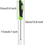 2 Pcs Hand Weeder Tool Stainless Steel Garden Weeding Tool,Hand Weeder Garden Weeding Removal Weed Puller Tool for Garden Lawn