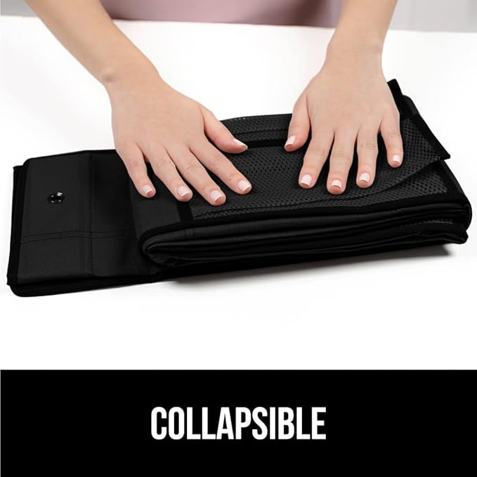 GORILLA GRIP Over the Door Shoe Organizer, 2 Pack, 24 Breathable Mesh Pockets, Space Saving Hanging Storage Holder, Closet Rack Hanger Holds Up to 40 lbs, Hangs on Closets, Shoes, Accessories, Black