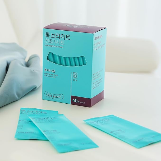 Generic LOOK BRIGHT Fabric Softner Dryer Sheet, Wet-type Sheet, Long-lasting Fragrance, Luxurious Premium Scent, Anti-static Function (Spring Soap Scent)