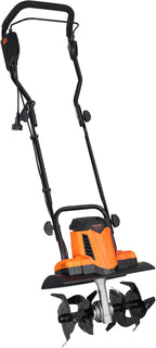 VEVOR 10 Amp Electric Tiller, 14" Tilling Width 3.94" Tilling Depth Corded Electric Tiller/Cultivator, Steel Mn Tines, Rototiller for Garden Lawn Soil Digging