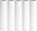 10 inch Mega Lint Roller Refills Compatible with Evercare Layers Smart Design Large Floor Lint Rollers Extreme Stick 10'' Wide Sticky Roller Refills 60 Sheets per Roll 5 Pack Total 300 Sheets