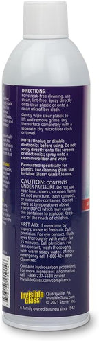 Invisible Glass 91014-3PK Clear Plastic Cleaner – Cleans and Protects Plastic on Electronics, Appliances, Eyewear, Cars, Trucks, RVs, Boats & More, Helps Prevent Fog and Static – 19 oz (Pack of 3)