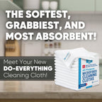 12" x 12" MW Pro Multi-Surface Microfiber Cleaning Cloths | White - 12 Pack | Premium Microfiber Towels for Cleaning Glass, Kitchens, Bathrooms, Automotive, Supplies & Products