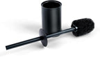 Toilet Bowl Brush and Holder Long Handle Toilet Brush for Bathroom Toilet Scrubbing Brush with Stainless Steel Base for Domestic Deep Cleaning Under Rims (Black 1)