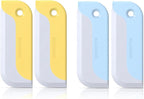 Amouy Small Rubber Squeegee(4 Pack),Kitchen Sink Squeegee for Countertops and Dishes.Multi-Purpose,for Vanity Tops,Bathroom Mirrors,Car Windows and Side Mirrors