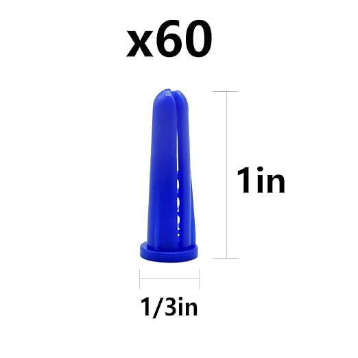 (120 PCS) Drywall Anchors Screws 8 Blue Wall Anchor Set 1/4. Three-Color Screws Make it Easy to Install Various Color Products
