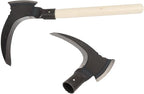SYH&AQYE High Manganese Steel Double Scythe, Agricultural Hand Motor Weeding, Scythe Garden Tool for Outdoor Mowing Grass, Cutting Vines, Pruning Trees(B)