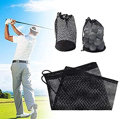 8PCS Mesh Bags Drawstring Bag Set - Nylon Mesh Drawstring Bags with Cord Lock Closure - Delicates Laundry Bag For Washing Machine - Small Gym Bag for Basketball, Volleyball, Football, Golf Stuff Balls