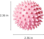 Reusable Laundry Dryer Balls, Plastic Anti-Static Fabric Softener, Reduces Wrinkles, Sustainable Cleaning Supplies, Essential Washing & Drying Aid for Soft, 6 Pack, 2.36 in (Sky Blue/Purple/Pink)