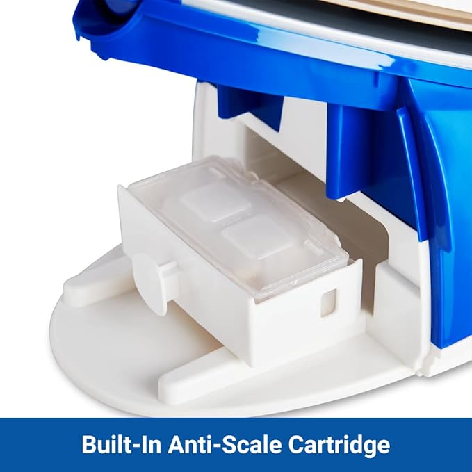 1500W Ironing Station with Ceramic Soleplate, Iron Lock for Easy Carry, 1.5 Ltr Removable Water Tank and Auto Shut-Off, Digital Display, Continuous Home Steam Iron