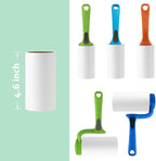 4.6 inch Giant Lint Roller Refills Compatible with Evercare Giant and T Handle Lint Rollers Extreme Stick Pet Hair Remover Adhesive Refills 5 Rolls 60 Sheets per Roll Total 300 Sheets