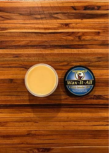 Howard Products Food-Grade Wax Paste | For Wood & Metal | Water-Resistant | With Beeswax & Carnauba | 9 Fl oz, Pack of 6