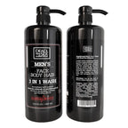 Dead Sea Collection Mens Body Wash 3 in 1 – Sandalwood Body Wash for Men – Shower Gel – Shampoo – Shower Soap for Face and Hair (33.8 Fl. Oz)