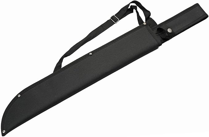 SZCO Supplies 25” Cord-Wrapped Handle Fantasy Outdoor Machete with Nylon Sheath 926956 Black