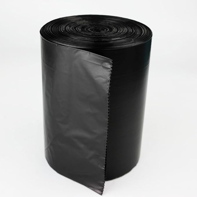 13 Gallon Kitchen Trash Can Liners, 130 Counts, Black