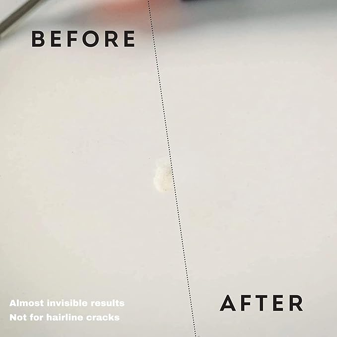 Bone & Almond Color Surface Repair Kit - Fix Chips & Defects in Minutes | Repair Tiles Bathroom Fixtures and Countertops with Ease | for Porcelain Ceramic Fiberglass Corian and Enameled Surfaces