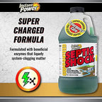 Instant Power Septic Shock – Septic Tank Treatment, Drain Cleaner Liquid Clog Remover for Septic System, 67.6 Oz 6 Pack