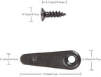 Turn Buttons 136 Black Picture Frame Turn Fasteners with 136 Screws for Hanging Photos by Topoox