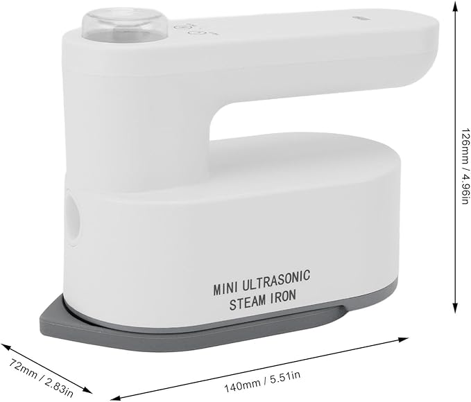 Travel Steamer for Clothes, Cordless Rechargeable Portable Mini Steam Iron with 2 Temperature Settings, Mini Ironing Machine Handheld Steam Iron for Home Business Trip Travel