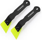 FOSHIO 2 Pack Small Squeegee for Vinyl, Stainless Steel Handle Mini Squeegee for Mirror Shower Glass Door Window Cleaning, Car Light, Bumper Vinyl Wrap Window Tint Kit