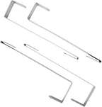 Household Essentials Household Essentials Over the Door Basket Storage Rack, Gray and Black