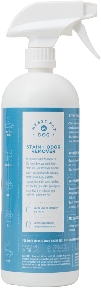 Dog Stain and Odor Remover – Carpet Stain Remover and Pet Odor Eliminator, Safe for Dogs & Puppies - 27.05 fl oz