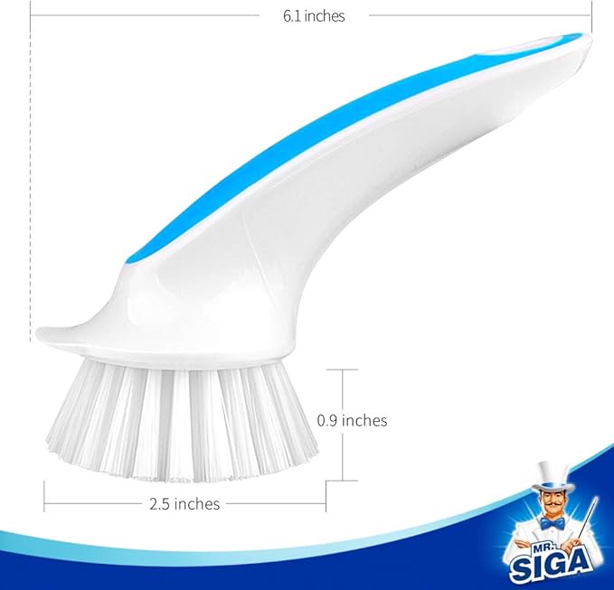 MR.SIGA Pot and Pan Cleaning Brush - Pack of 2