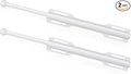 FIRJOY 12" Valet Rod for Closet Pull Out (2 Pack, White)